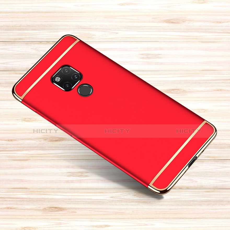 Schutzhülle Luxus Metall Rahmen und Kunststoff Schutzhülle Tasche M01 für Huawei Mate 20 X 5G Rot