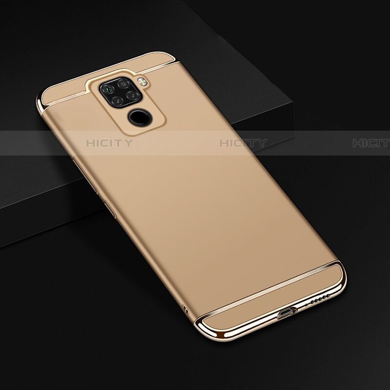 Schutzhülle Luxus Metall Rahmen und Kunststoff Schutzhülle Tasche M01 für Huawei Mate 30 Lite Gold