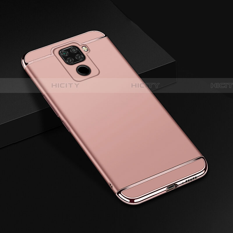 Schutzhülle Luxus Metall Rahmen und Kunststoff Schutzhülle Tasche M01 für Huawei Mate 30 Lite Rosegold Plus