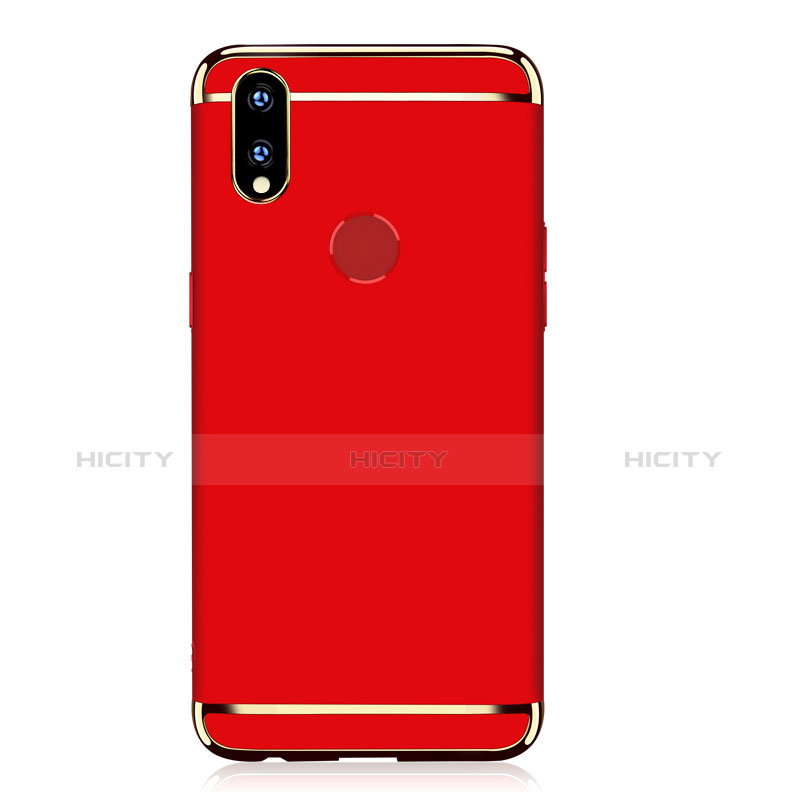 Schutzhülle Luxus Metall Rahmen und Kunststoff Schutzhülle Tasche M01 für Huawei Nova 3i Rot