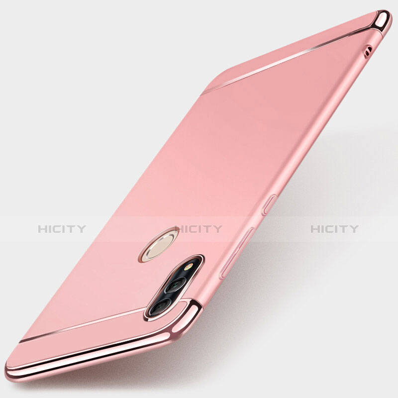 Schutzhülle Luxus Metall Rahmen und Kunststoff Schutzhülle Tasche M01 für Huawei P Smart (2019) Rosegold