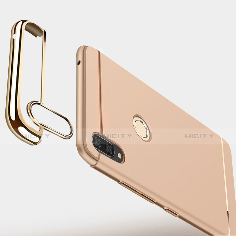 Schutzhülle Luxus Metall Rahmen und Kunststoff Schutzhülle Tasche M01 für Huawei Y9 (2019)