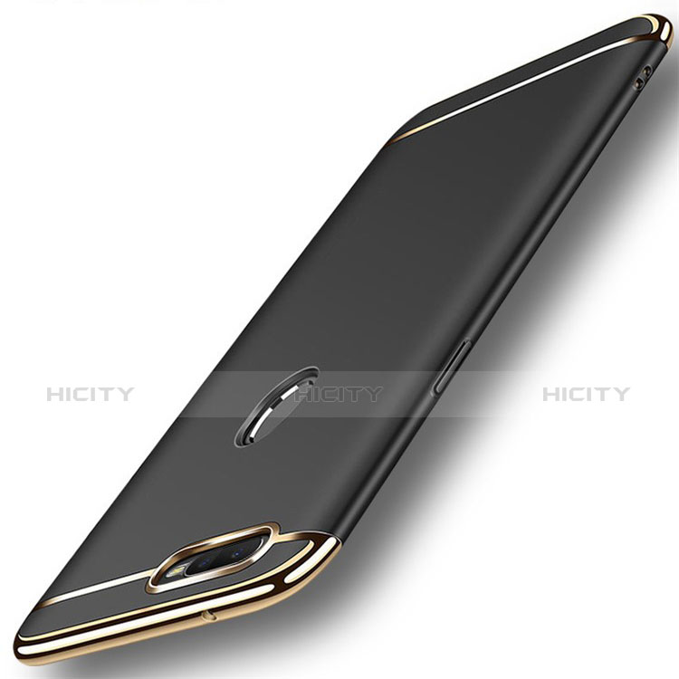 Schutzhülle Luxus Metall Rahmen und Kunststoff Schutzhülle Tasche M01 für Oppo A7 groß