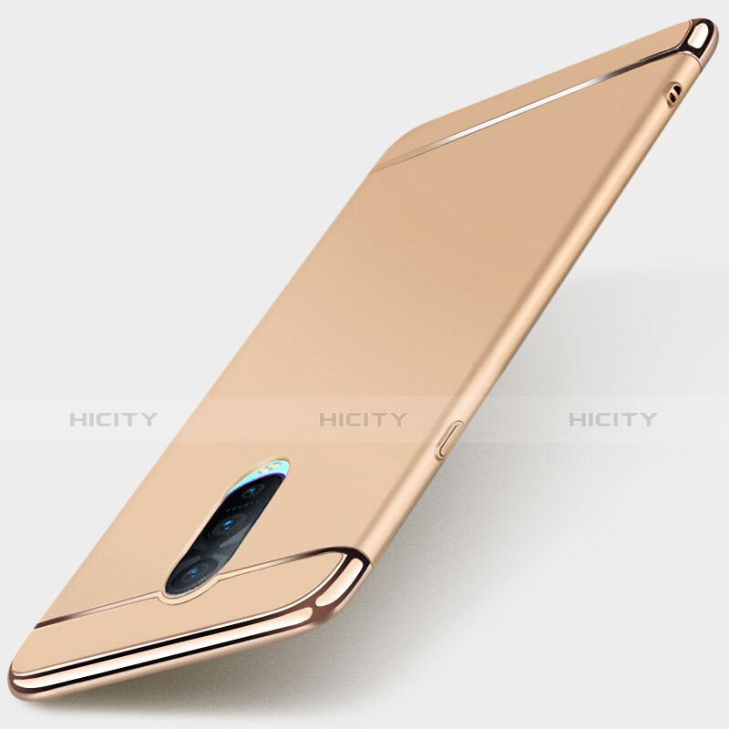 Schutzhülle Luxus Metall Rahmen und Kunststoff Schutzhülle Tasche M01 für Oppo R17 Pro Gold