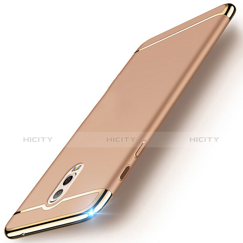 Schutzhülle Luxus Metall Rahmen und Kunststoff Schutzhülle Tasche M01 für Samsung Galaxy C8 C710F Gold