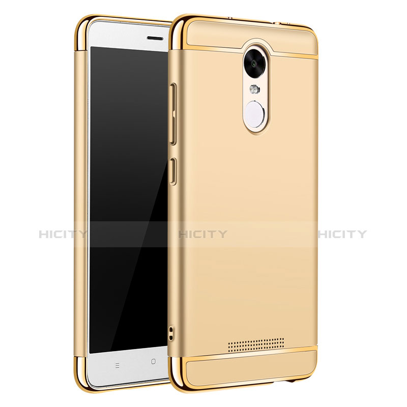 Schutzhülle Luxus Metall Rahmen und Kunststoff Schutzhülle Tasche M01 für Xiaomi Redmi Note 3 Gold Plus