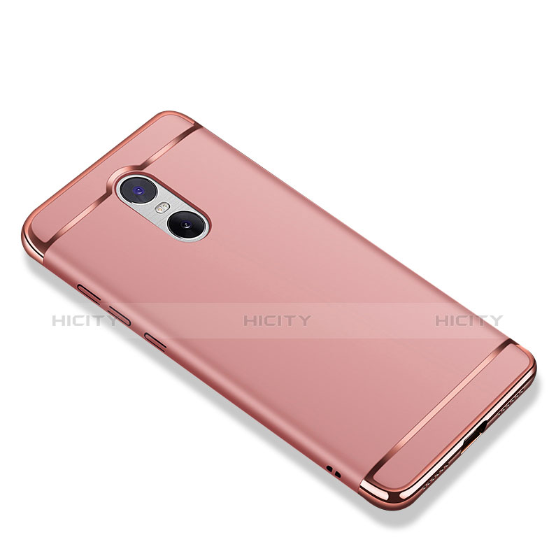 Schutzhülle Luxus Metall Rahmen und Kunststoff Schutzhülle Tasche M01 für Xiaomi Redmi Note 4 Rosegold