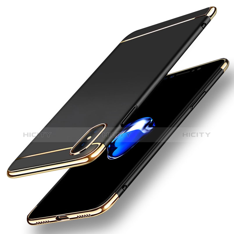 Schutzhülle Luxus Metall Rahmen und Kunststoff Schutzhülle Tasche M05 für Apple iPhone Xs Max