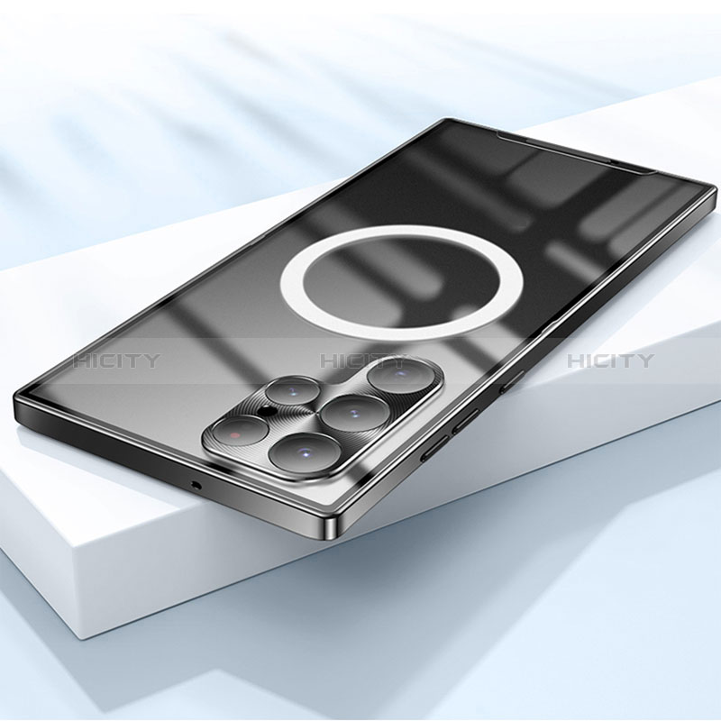 Schutzhülle Luxus Metall Rahmen und Kunststoff Schutzhülle Tasche mit Mag-Safe Magnetic Magnetisch für Samsung Galaxy S23 Ultra 5G