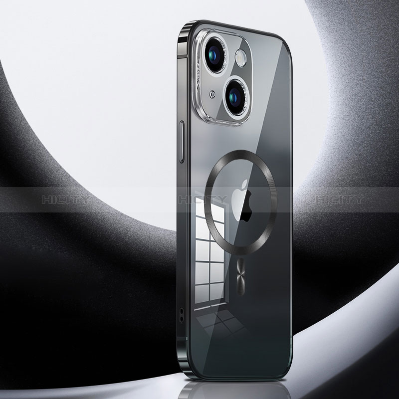 Schutzhülle Luxus Metall Rahmen und Kunststoff Schutzhülle Tasche mit Mag-Safe Magnetic Magnetisch LK3 für Apple iPhone 14 Plus groß