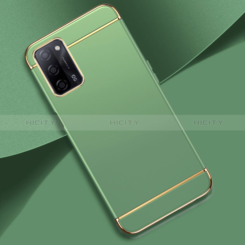 Schutzhülle Luxus Metall Rahmen und Kunststoff Schutzhülle Tasche P02 für Oppo A56 5G groß