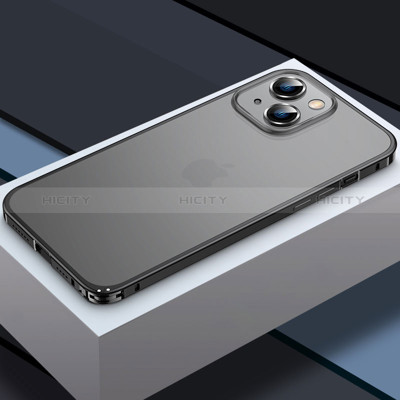 Schutzhülle Luxus Metall Rahmen und Kunststoff Schutzhülle Tasche QC3 für Apple iPhone 13