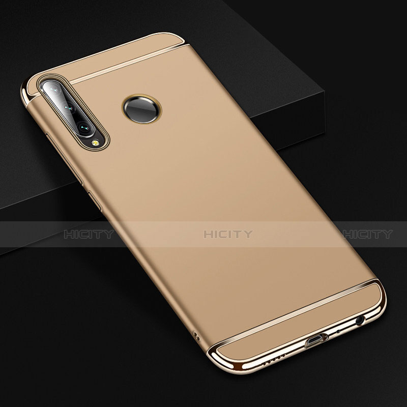 Schutzhülle Luxus Metall Rahmen und Kunststoff Schutzhülle Tasche T01 für Huawei Honor 20 Lite Gold