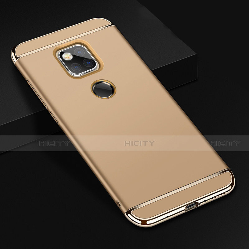 Schutzhülle Luxus Metall Rahmen und Kunststoff Schutzhülle Tasche T01 für Huawei Mate 20 X 5G Gold Plus