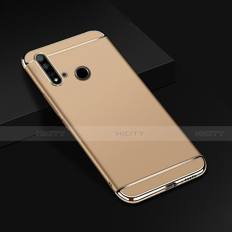 Schutzhülle Luxus Metall Rahmen und Kunststoff Schutzhülle Tasche T01 für Huawei Nova 5i Gold Plus