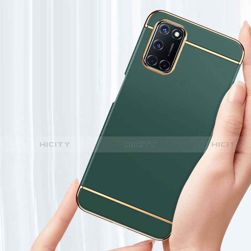 Schutzhülle Luxus Metall Rahmen und Kunststoff Schutzhülle Tasche T01 für Oppo A72