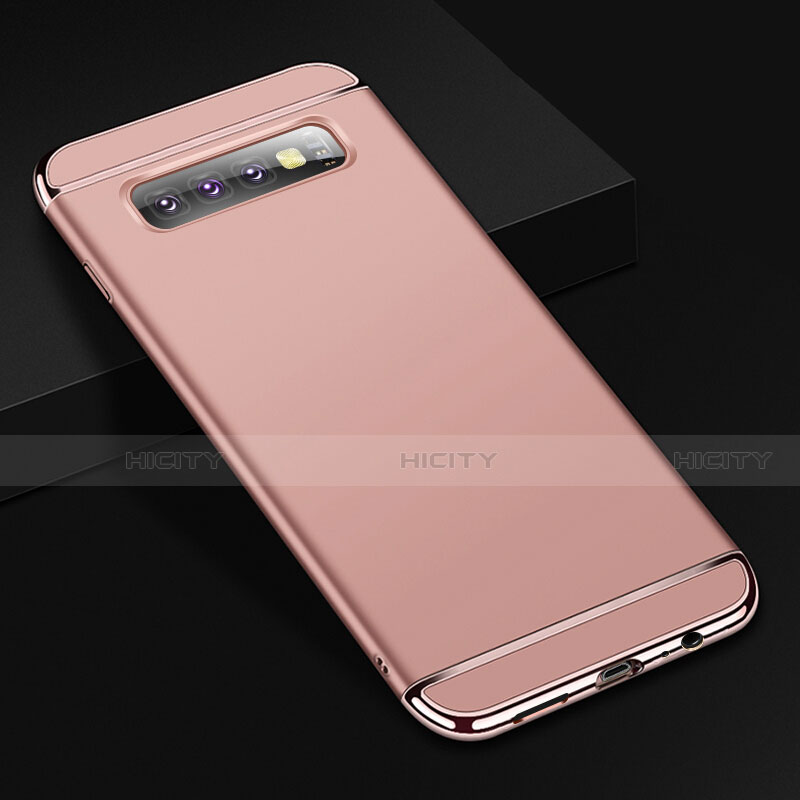 Schutzhülle Luxus Metall Rahmen und Kunststoff Schutzhülle Tasche T01 für Samsung Galaxy S10