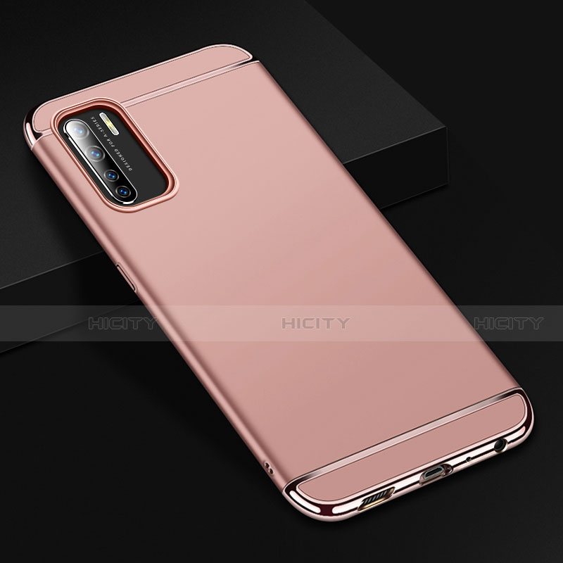 Schutzhülle Luxus Metall Rahmen und Kunststoff Schutzhülle Tasche T02 für Oppo K7 5G