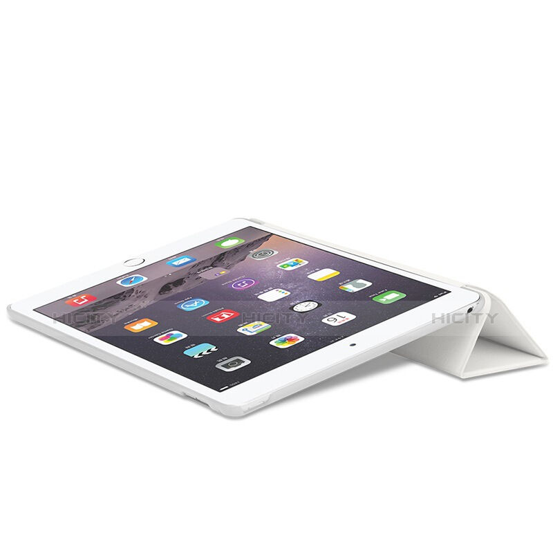 Schutzhülle Stand Tasche Leder für Apple iPad Air 2 Weiß