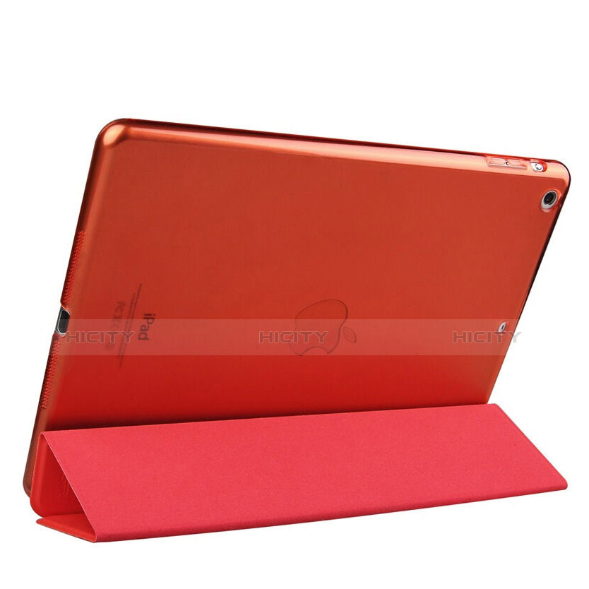 Schutzhülle Stand Tasche Leder für Apple iPad Air Rot