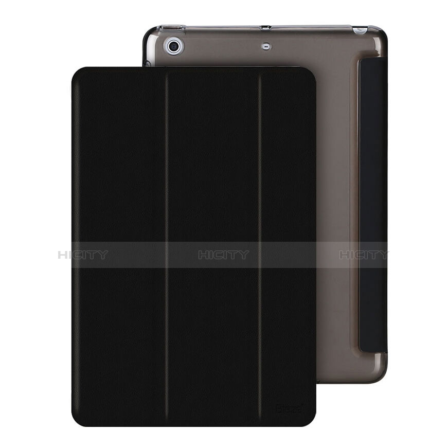 Schutzhülle Stand Tasche Leder für Apple iPad Mini 3 Schwarz Plus