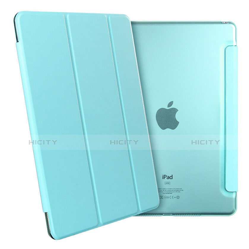 Schutzhülle Stand Tasche Leder für Apple iPad Mini 4 Hellblau