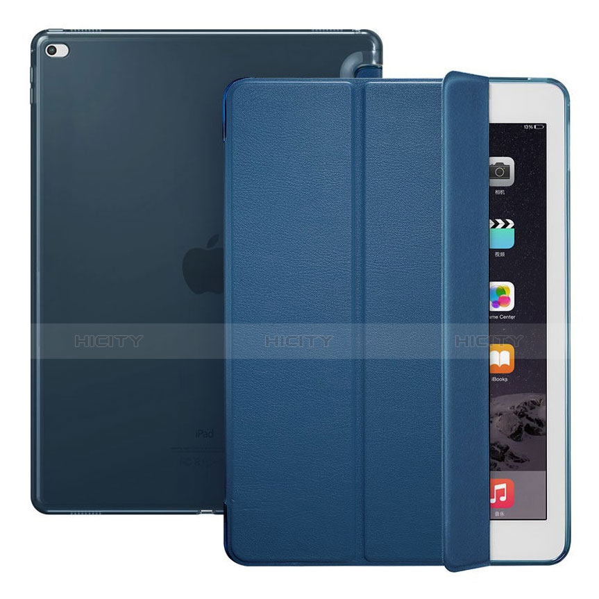 Schutzhülle Stand Tasche Leder für Apple iPad Pro 12.9 Blau