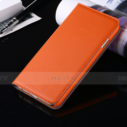 Schutzhülle Stand Tasche Leder für Apple iPhone 6 Orange