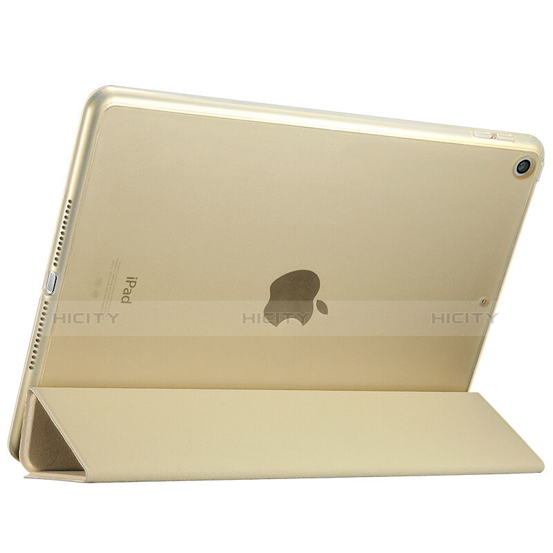 Schutzhülle Stand Tasche Leder für Apple New iPad 9.7 (2017) Gold