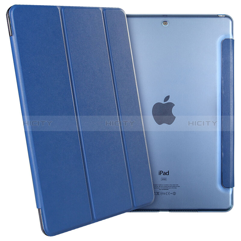 Schutzhülle Stand Tasche Leder für Apple New iPad 9.7 (2018) Blau