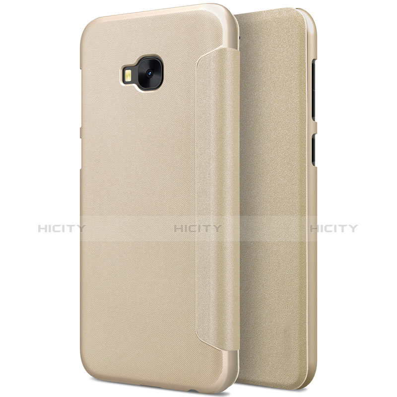 Schutzhülle Stand Tasche Leder für Asus Zenfone 4 Selfie Pro Gold Plus