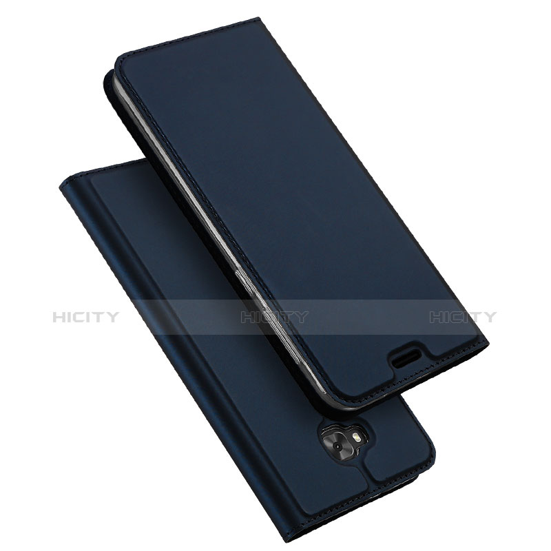 Schutzhülle Stand Tasche Leder für Asus Zenfone 4 Selfie ZD553KL Blau