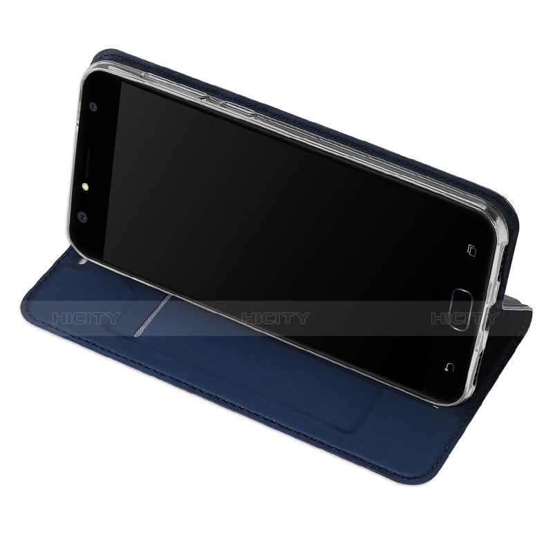 Schutzhülle Stand Tasche Leder für Asus Zenfone 4 Selfie ZD553KL Blau