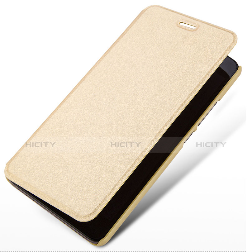 Schutzhülle Stand Tasche Leder für Huawei GR5 Mini Gold