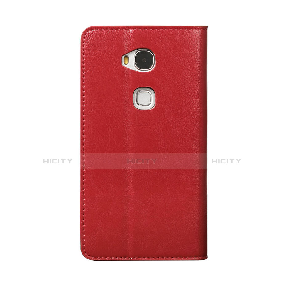 Schutzhülle Stand Tasche Leder für Huawei GR5 Rot