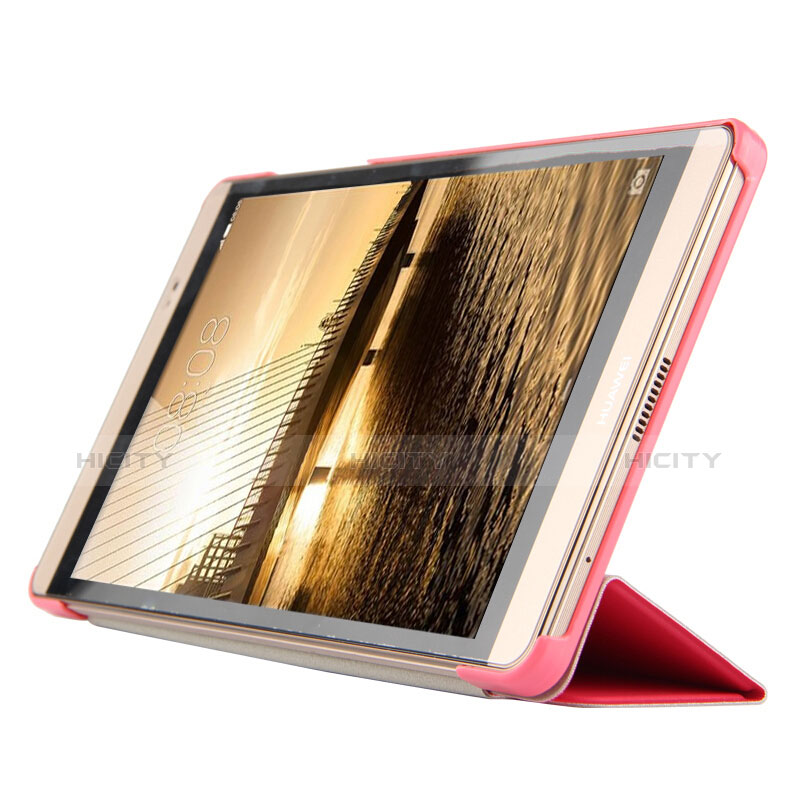 Schutzhülle Stand Tasche Leder für Huawei Mediapad M2 8 M2-801w M2-803L M2-802L Rot