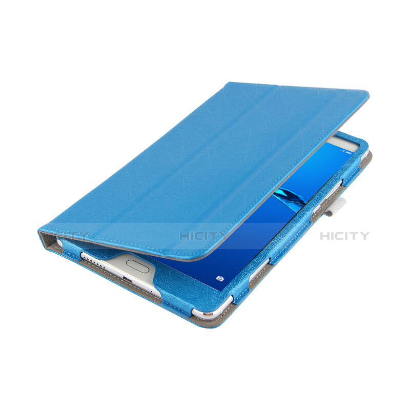 Schutzhülle Stand Tasche Leder für Huawei MediaPad M3 Lite 8.0 CPN-W09 CPN-AL00 Hellblau