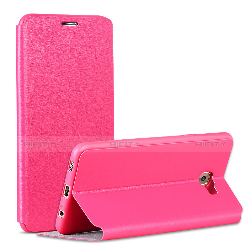 Schutzhülle Stand Tasche Leder für Samsung Galaxy C5 Pro C5010 Pink