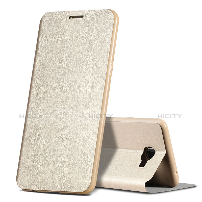 Schutzhülle Stand Tasche Leder für Samsung Galaxy C5 SM-C5000 Gold