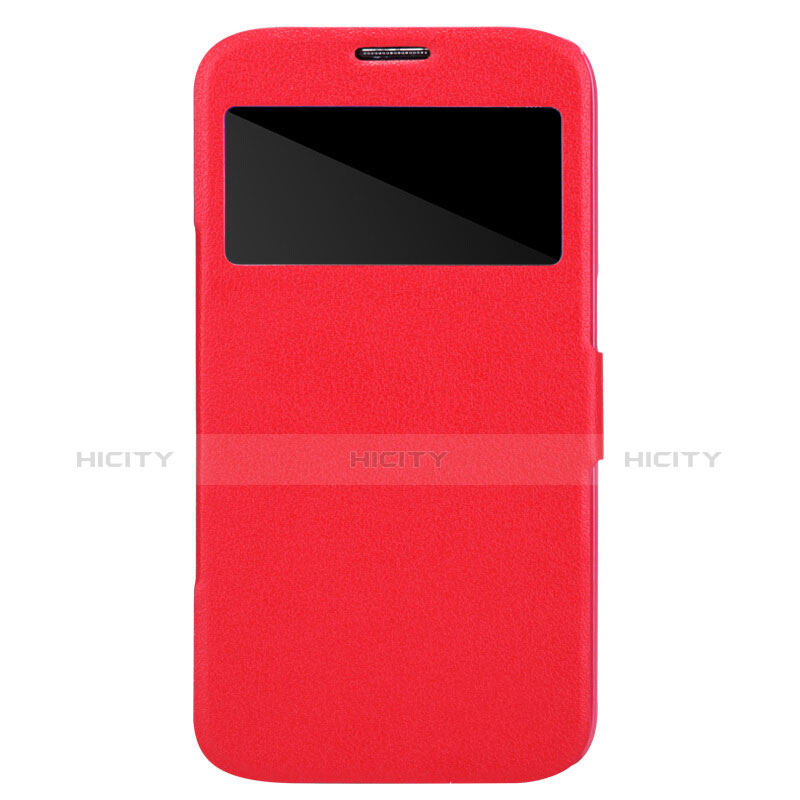 Schutzhülle Stand Tasche Leder für Samsung Galaxy Mega 6.3 i9200 i9205 Rot