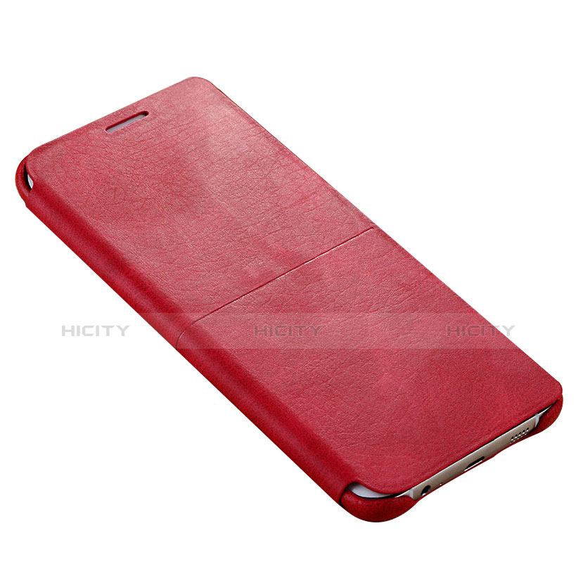 Schutzhülle Stand Tasche Leder für Samsung Galaxy S6 Edge+ Plus SM-G928F Rot