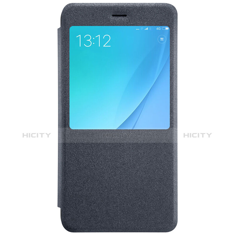 Schutzhülle Stand Tasche Leder für Xiaomi Mi 5X Schwarz