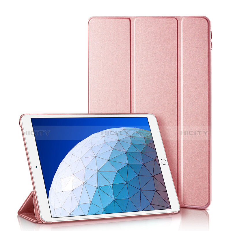 Schutzhülle Stand Tasche Leder L01 für Apple iPad Air 3 Rosegold