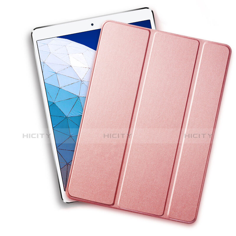 Schutzhülle Stand Tasche Leder L01 für Apple iPad Air 3 Rosegold