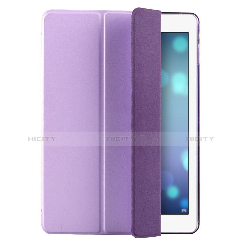 Schutzhülle Stand Tasche Leder L01 für Apple iPad Air Violett