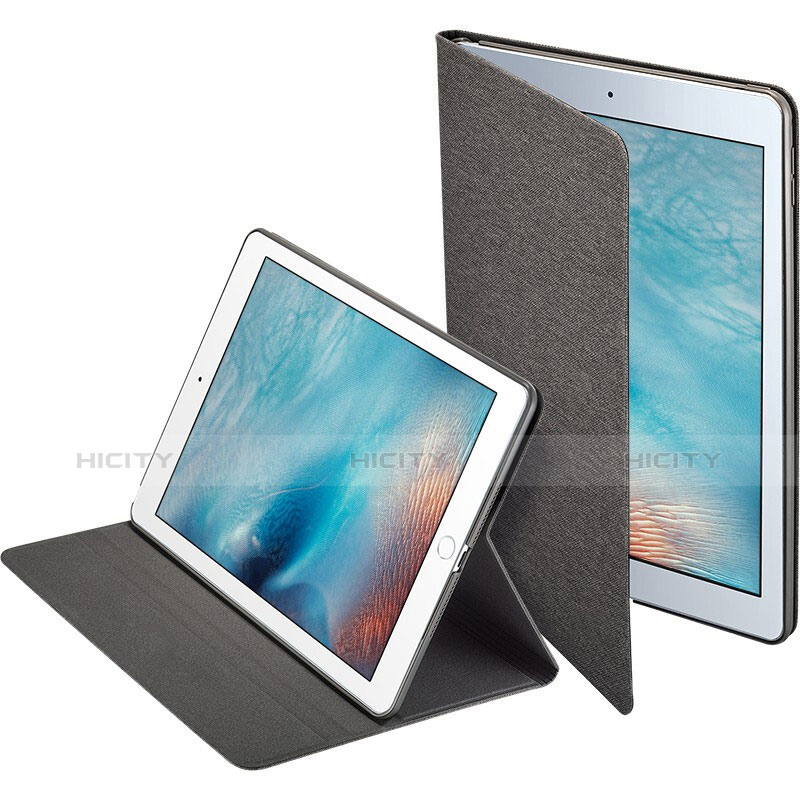 Schutzhülle Stand Tasche Leder L01 für Apple iPad Mini 4 Schwarz