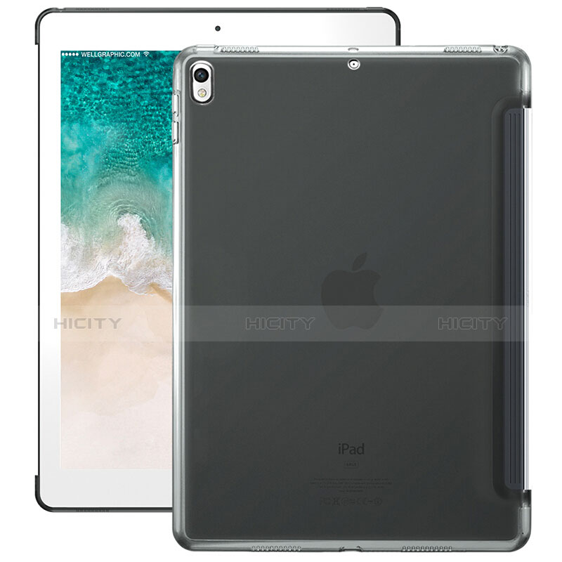 Schutzhülle Stand Tasche Leder L01 für Apple iPad Pro 10.5 Grau