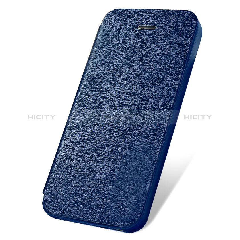 Schutzhülle Stand Tasche Leder L01 für Apple iPhone 5 Blau