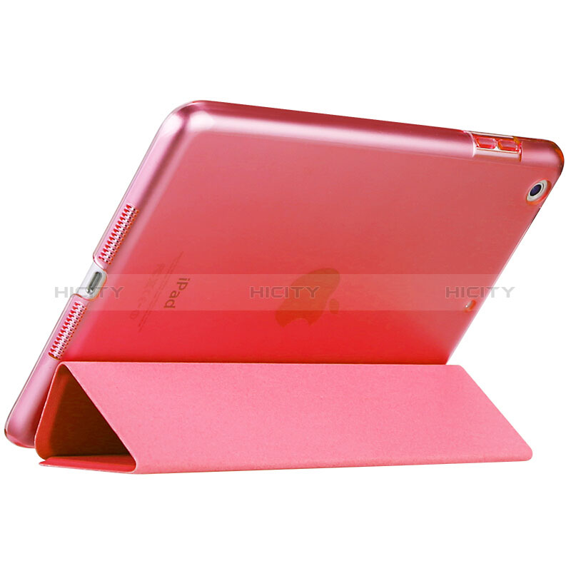 Schutzhülle Stand Tasche Leder L01 für Apple New iPad 9.7 (2018) Rot