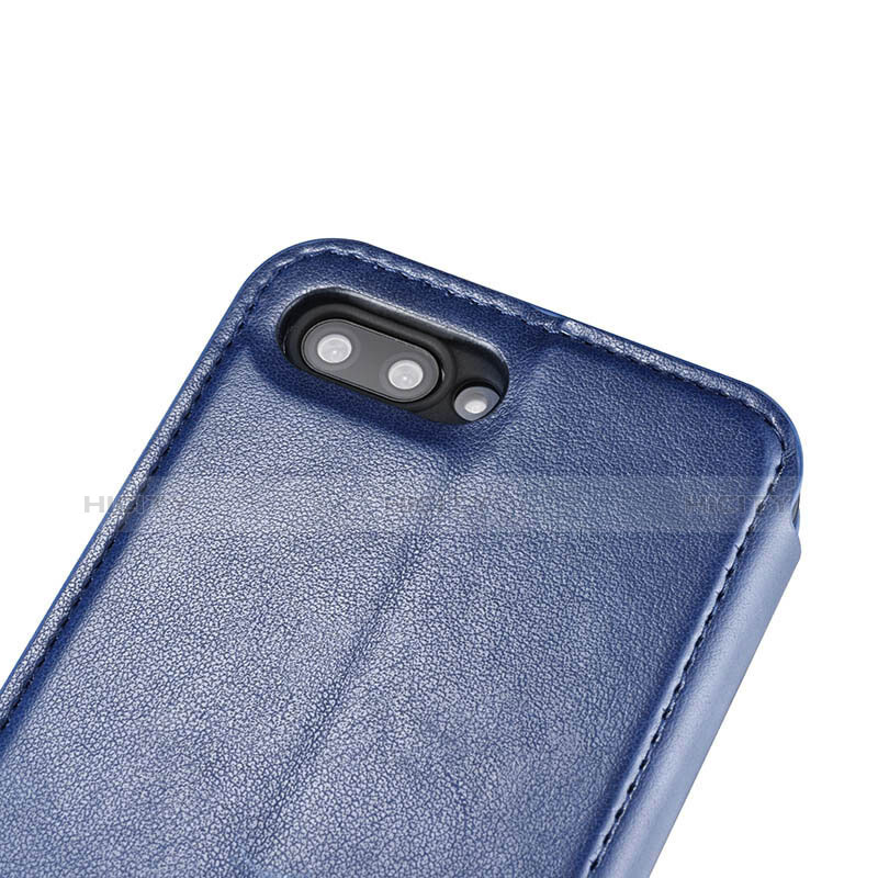 Schutzhülle Stand Tasche Leder L01 für Huawei Honor 10 Blau